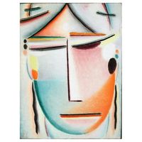 legendarte - cuadro lienzo impresion digital - el rostro de salvador belleza rojo - alexej von jawlensky - decoracion pared cm 50x70