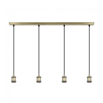Regleta de techo elkan (4 luces)