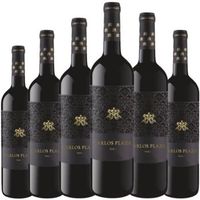 carlos plaza merlot vino tinto espanol suave y envolvente 75 cl 135  pack 6 botellas