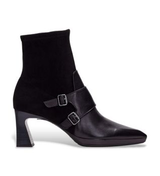 Hispanitas para mujer. HI254304 Botines de Piel Atlanta negro (37), 5 a 8cm, Cremallera, Casual