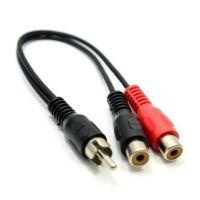 goobay cable de audio rca a 2xrca machohembra 20cm negro