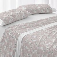 juego de sabanas 100 algodon extrasuave diseno toile de jouy agua 150 x 190200 cm - nude - burrito blanco