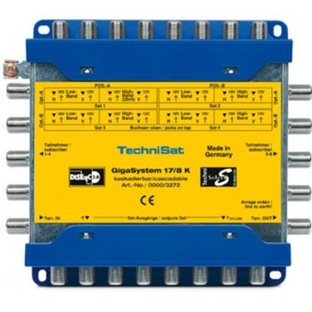 Conmutador de Vídeo TechniSat GigaSystem 17/8 K Azul/Amarillo