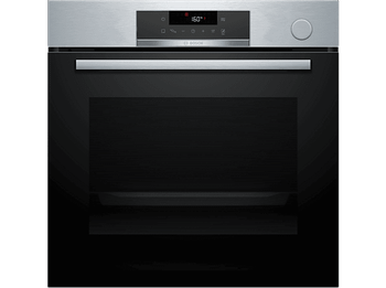 Horno a vapor - Bosch HRG572ES3,Serie 4, Multifunción, Pirolítico y por agua, Función Vapor añadido, AirFry, Inox