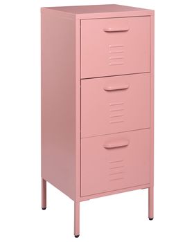 Mueble de oficina  metal rosa melocotón