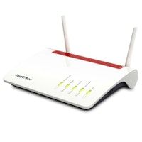 avm fritzbox 6890 lte international router inalambrico doble banda 24 ghz  5 ghz gigabit ethernet 3g 4g rojo blanco