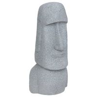 estatua de exterior moai h82cm gris magnesia
