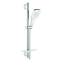 conjunto de ducha con barra grohe rainshower smartactive 130 cube 3 chorros white 26584ls0