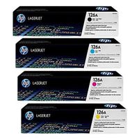 original multipack hp laserjet pro 100 printer toner cartridges 4 pack -ce310a