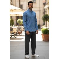bastoncino camisa manga larga simo unico para hombre