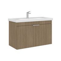 mueble para lavabo  - 90 x 45 x 58 cm - roble sonomo