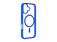 funda movil - cellularline iconic mag para iphone 17 ultrarresistente magsafe azul y transparente