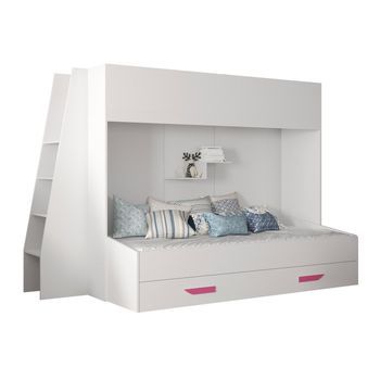 Litera Hartford 357, De Dos Pisos, Blanco, Aglomerado Laminado, Somieres, 94x230x165cm