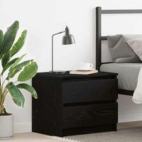 vidaxl armario de noche roble negro 50 x 40 x 435 cm