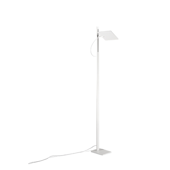 Lámpara De Pie Led Blanca 24w 2160lm, Regulable En Altura Y Dirección, Con Pedal Y Cct