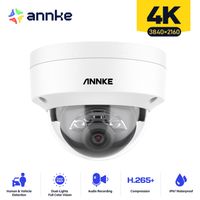 annke c800 4k poe camara de seguridad al aire libre ik10 8mp luz dual inteligente microfono incorporado video vigilancia camara de seguridad ip