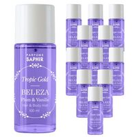 pack de 12 hair  body mist tropic gold spray saphir beleza 100ml