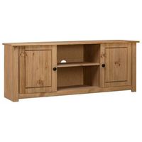mueble para tv de madera maciza pino estilo panama 120x40x50 cm vidaxl