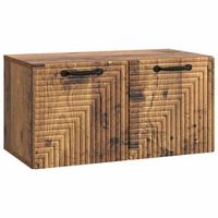 mueble para tv de pared madera envejecida 595 x 31 x 30 cm vidaxl