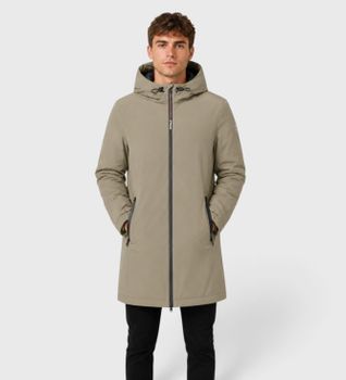 ECOALF para hombre. MCMGAJKPASU00774W26-063 Chaqueta Pasu marrón (M), Outdoor, Poliéster Reciclado