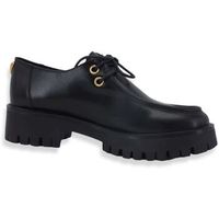 guess zapatos bajos derby donna leather black fl7mrklea14 para mujer