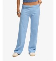 superdry para mujer w7011336a pantalon jogger ess fold over azul s casual algodon