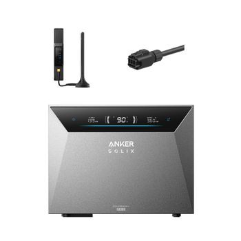 Kit Anker Solix Solarbank 4 E5000 Pro Con Conexión Fija A Red Y Smart Meter Gen 2, Almacenamiento 5kwh