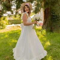 celeste vestido largo aurore para mujer