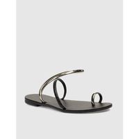 nicolas lainas sandalias sandalia de dedo 963-t negro para mujer