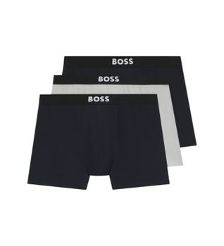 BOSS para hombre. 50544272 Set 3 Bóxers en algodón elástico gris (XXL), Homewear