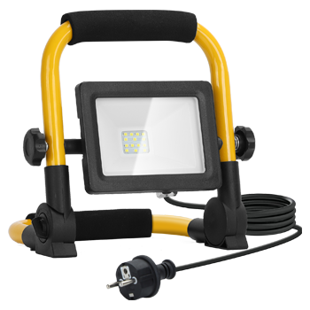 Aigostar Foco de Trabajo LED 10W,900LM,Foco LED Portátil con Giratorio 360º,Impermeable,Soporte plegable,para Uso en Interiores y Exteriores,para Obra, Taller, Garaje ,6500K Luz Blanca
