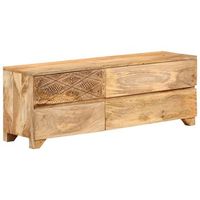 mueble para tv madera maciza de mango 110x30x40 cm vidaxl