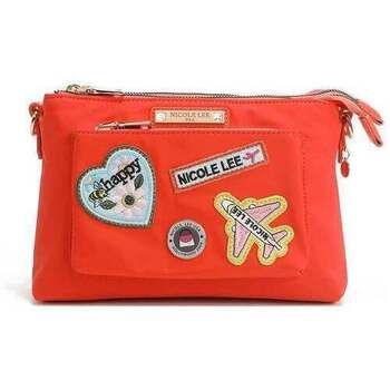 Nicole Lee Bandolera BOLSO CRUZADO ACORDEÓN CON PARCHES DE COLORES (Naranja) para mujer