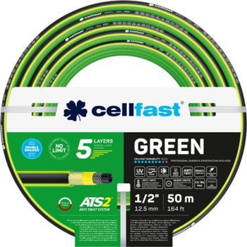 Cellfast Manguera De Jardín Green Ats2 1/2″ 50 M (164 Pies)