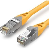 cable de red vention ibhyd cat6a sftp 10gbps 50cm amarillo chapado en oro