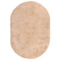 alfombra peluda de pelo largo navarra beige 300x200cm poliester vidaxl