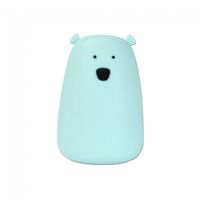 lampara de noche infantil led oso azul