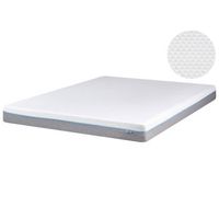 colchon de espuma blanco con tela gris 180 x 200 cm tamano individual firme glee
