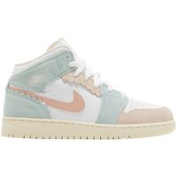 nike deportivas moda jordan 1 mid se pink oxford gs para hombre