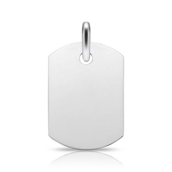 Colgante moderno 925 plata grabado posible