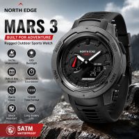relojes north edge para hombre mars 3 con caja de fibra de carbono reloj despertador cronometro hora mundial resistente al agua reloj para hombre reloj hombre