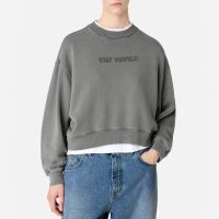 axel arigato distort washed cotton-jersey sweatshirt - s