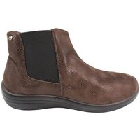 arcopedico botines botin makai licra marron para mujer