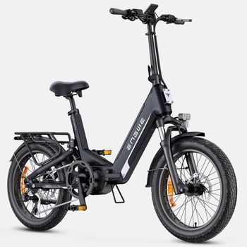 Bicicleta Eléctrica L20 3.0 Pro - Motor 250w Batería 48v15ah Neumáticos De 20 Pulgadas Frenos De Disco Hidráulicos Certificación Tuv - Negro