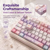 nuevas teclas pbt de 120 teclas teclas translucidas con impresion lateral perfil cherry sublimacion de tinta pbt resistentes al desgaste para teclados
