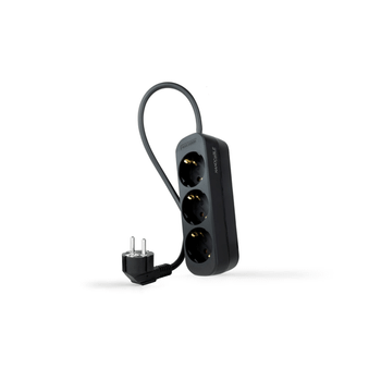Nanocable Regleta de Enchufes 3 Tomas 1.4 m Negro