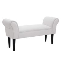banco de cama 102x36x51cm blanco