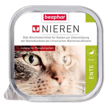beaphar Dieta Insuficiencia Renal 24 x 100 g - Pack Ahorro - Pato