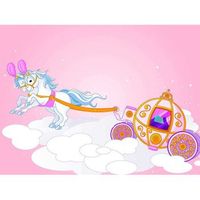 cabecero cama infantil carroza 200 x 60 cm