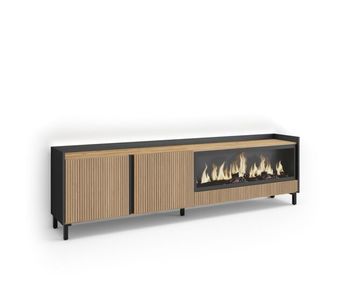 Mueble tv, televisión, muebles de salón, almacenaje, 212x35x61cm, para tv hasta 80